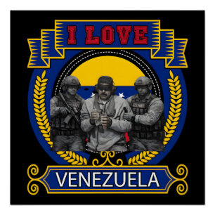 Póster Venezuela Livre Maduro Capturado ao Vivo Camiseta