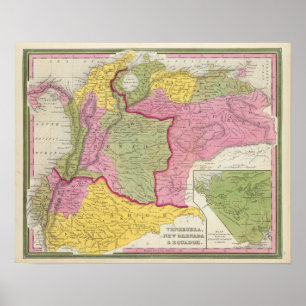 Póster Venezuela, Nova Granada e Equador