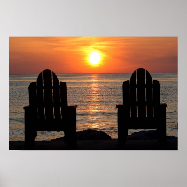 Póster Venha ver o pôr do sol (Frente)