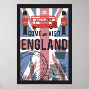 Poster Venha visitar Inglaterra