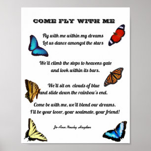 POSTER VENHA VOAR COMIGO POEMA