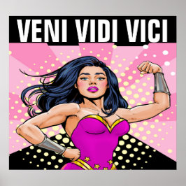 Poster Veni Vidi Vici - EU CONQUISITO