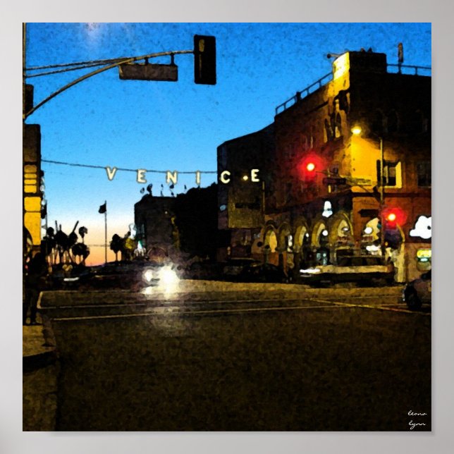 Póster Venice Beach, Califórnia (Frente)