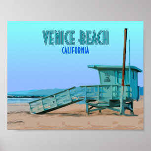 Poster Venice Beach California Vintage