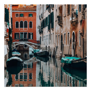 Póster Venice Boats