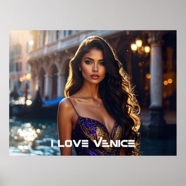 POSTER VENICE - I LOVE VENICE (Frente)