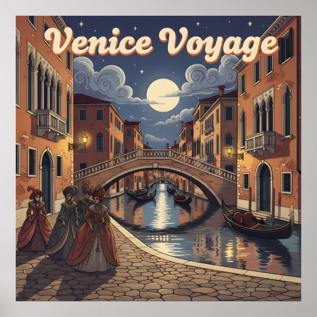 Poster Venice Voyage - Viagem (Frente)