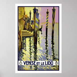 Póster Venise e le Lido