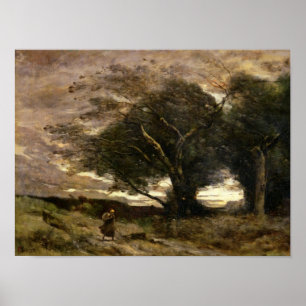 Poster Ventania de vento, 1866