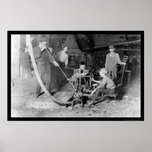 Poster Ventilador de vidro em Grafton, WV 1908