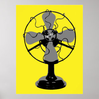 Poster ventilador dos anos 50