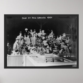 Poster Ventiladores de baseball de base de polo 1911