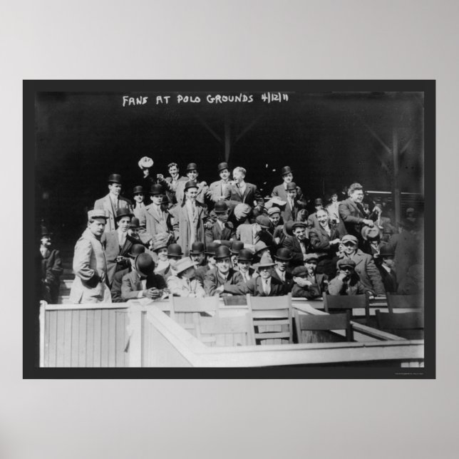 Poster Ventiladores de baseball de base de polo 1911 (Frente)