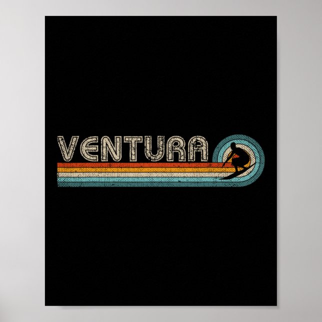 Poster Ventura Califórnia EUA Surfe  (Frente)