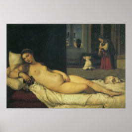 Póster Vênus de Urbino por Titian, Arte Renascentista
