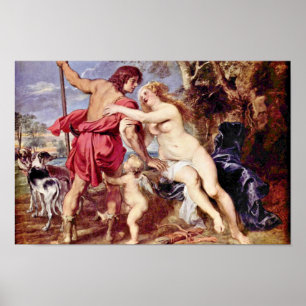 Poster Venus E Adonis Por Rubens Peter Paul