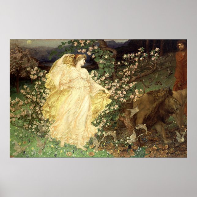Poster Vênus e Anquises (1890) por William Richmond (Frente)