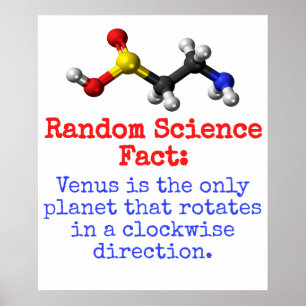 Poster Vênus É O Único Planeta - Fato Científico