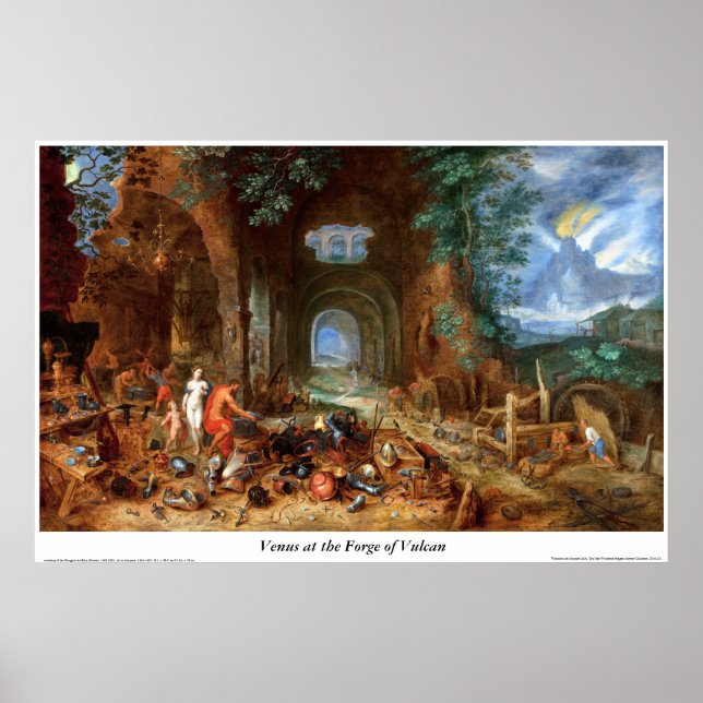 Póster Vênus na Forja de Vulcano (Frente)