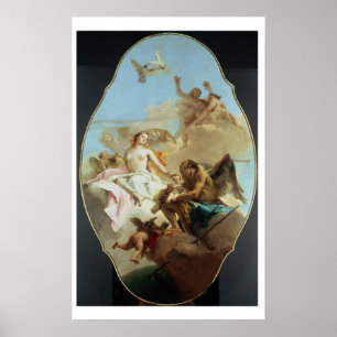 Poster Venus, pintura do teto (óleo no painel)