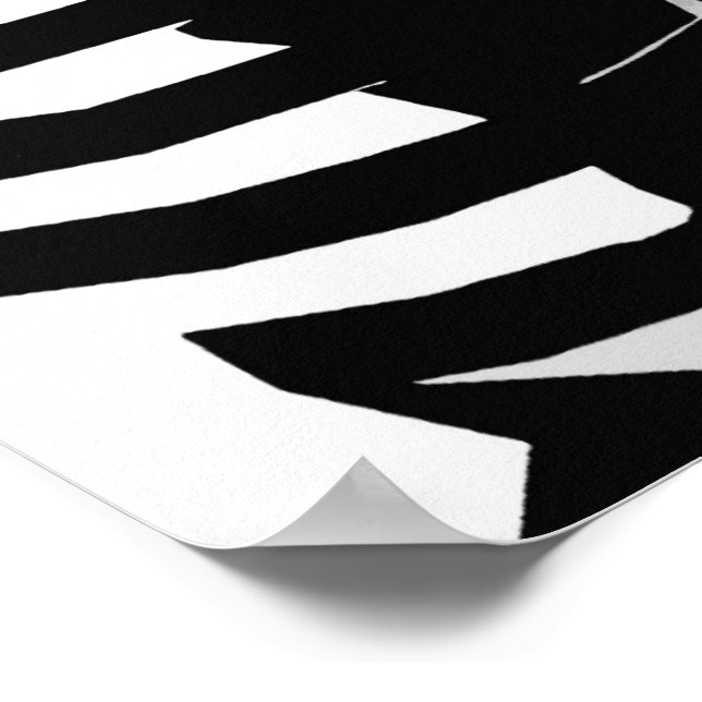 Poster Ver através da silhueta (Borda)