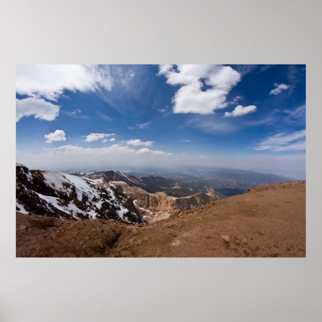 Póster Ver do pico da Cúpula de Pikes (Frente)