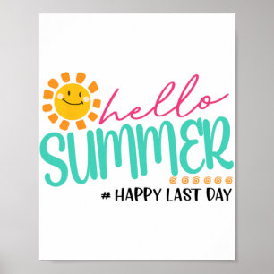 Poster Verão feliz no último dia