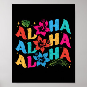 Poster Verão havaiano Aloha Férias no Havaí Crianças Home