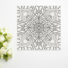 Poster Verão Mindful: Coloração Botânica Pacífica