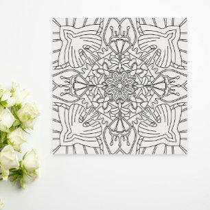 Poster Verão Mindful: Colorindo Botânica Tranquila