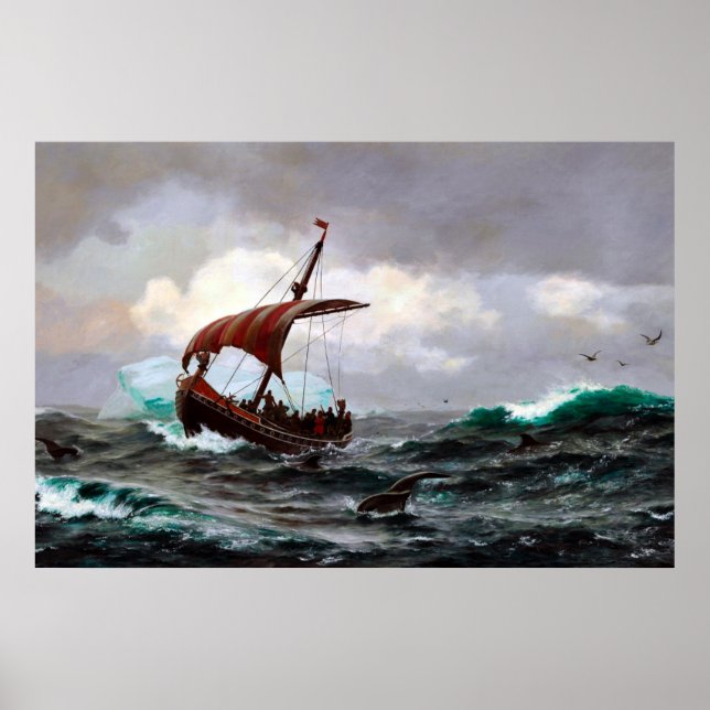 Poster Verão na Costa da Gronelândia Ano 1000 (Frente)