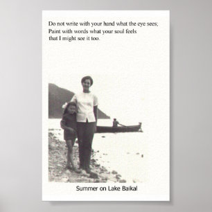 Póster Verão no lago Baikal
