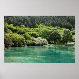 Poster Verão no Vale de Jiuzhaigou
