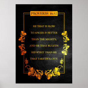 Poster Verbos de Bíblia 16:32