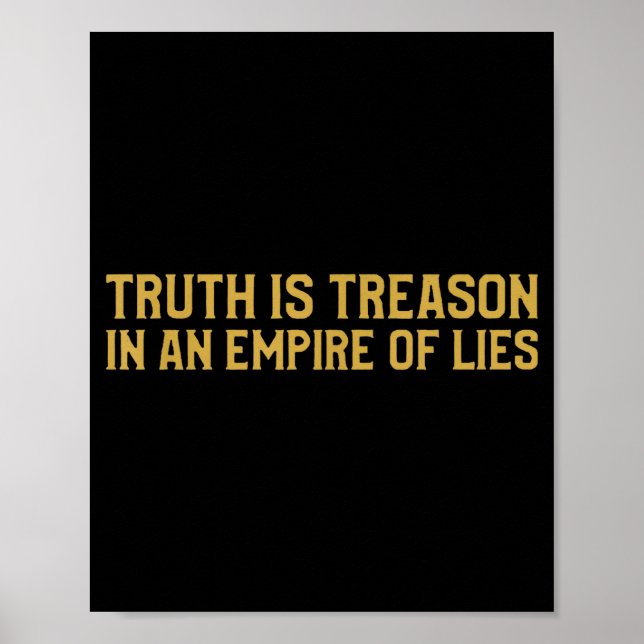 Poster Verdade é Traição num Império de Mentiras  (Frente)
