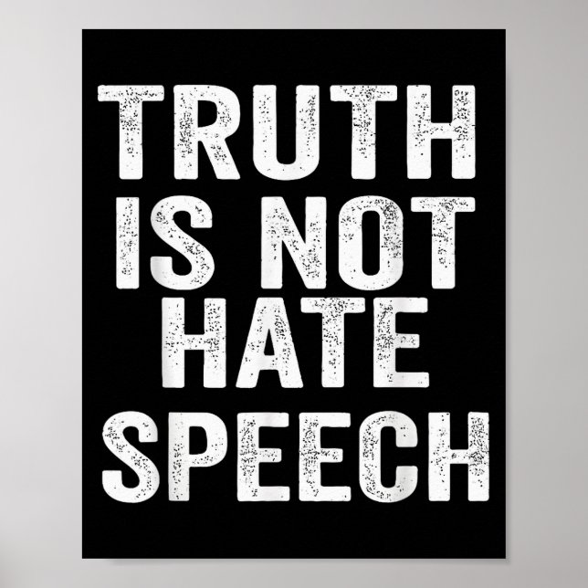 Poster Verdade Não é Discurso de Ódio  (Frente)