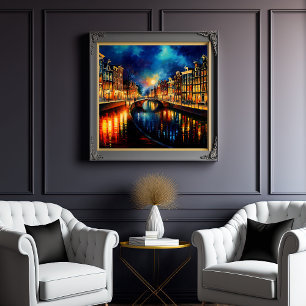 Poster Verdade Nocturna: Canais Ligados de Amsterdã