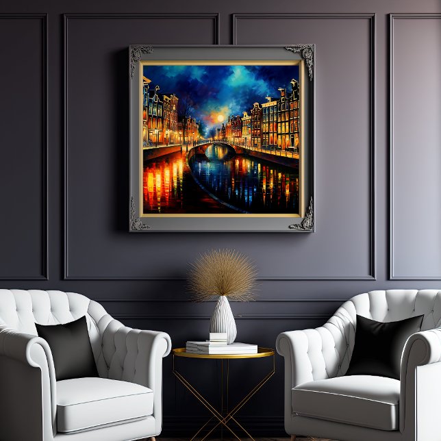 Poster Verdade Nocturna: Canais Ligados de Amsterdã (Criador carregado)