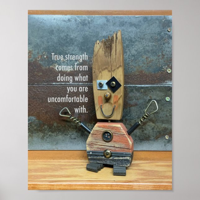 Poster Verdadeira Força é Desconfortável (Frente)