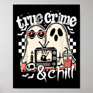 Poster Verdadeiro Crime E Frio Dia Das Bruxas Engraçado,