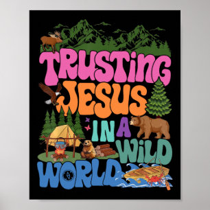 Poster Verdadeiro Norte Vbs Confiar em Jesus Em Um Mundo