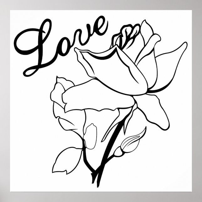 Póster Verdadeiro Rosa Cardíaco Mais Doce (Frente)