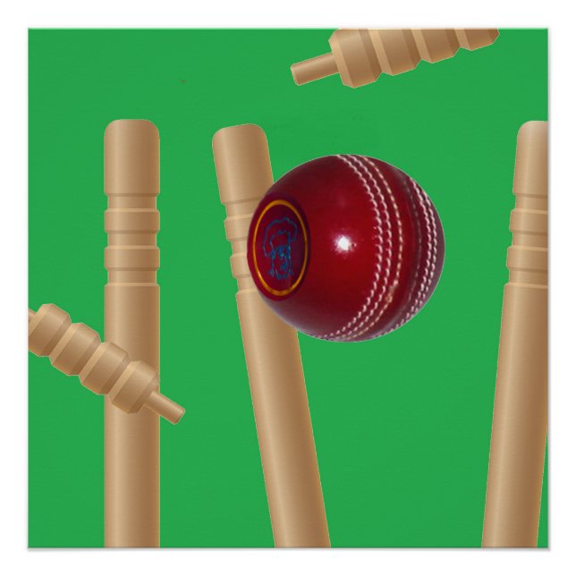 Póster Verde Boliche No Cricket, (Frente)