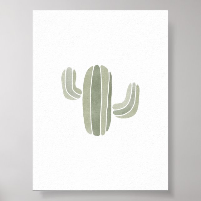 Poster verde-cactus (Frente)