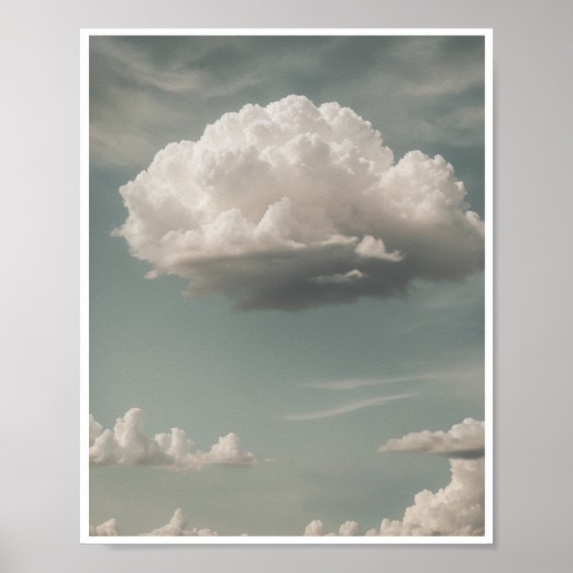 Poster Verde Cloud Wall Art Room Decor (Frente)