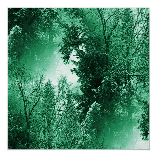 Póster Verde de inverno... (Frente)