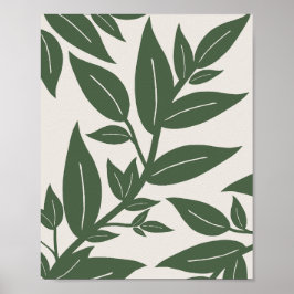 Poster Verde deixa botânica