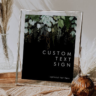 Poster Verde e Dourado   Cartões negros e presentes pers