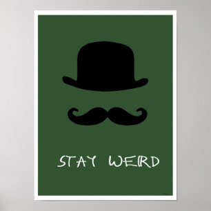 Poster Verde "Keep Werd"