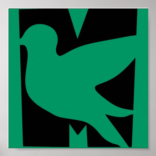 Póster Verde M BIrd (Frente)